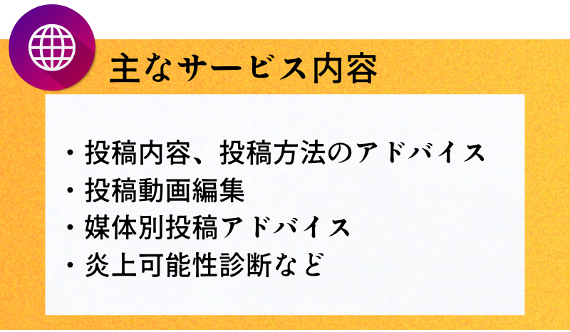 SNS運用アドバイスサービス内容